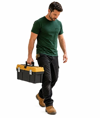 Man carrying a toolbox