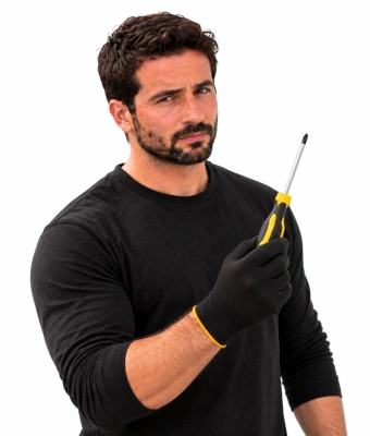 Man holding a screw driver to replace broken upvc window handles and hinges